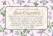 Load image into Gallery viewer, Blue Columbine Tea Towel
