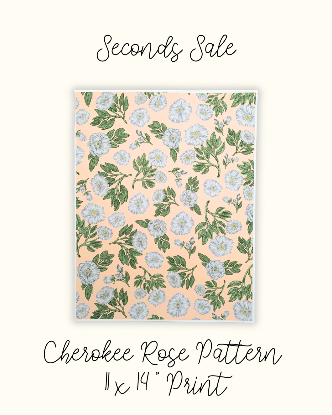 Cherokee Rose Pattern 11x14