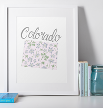 Load image into Gallery viewer, Colorado State Map Art Print
