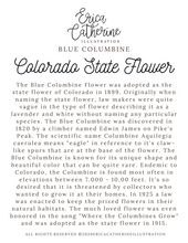 Load image into Gallery viewer, Colorado State Flower Map Vinyl Sticker
