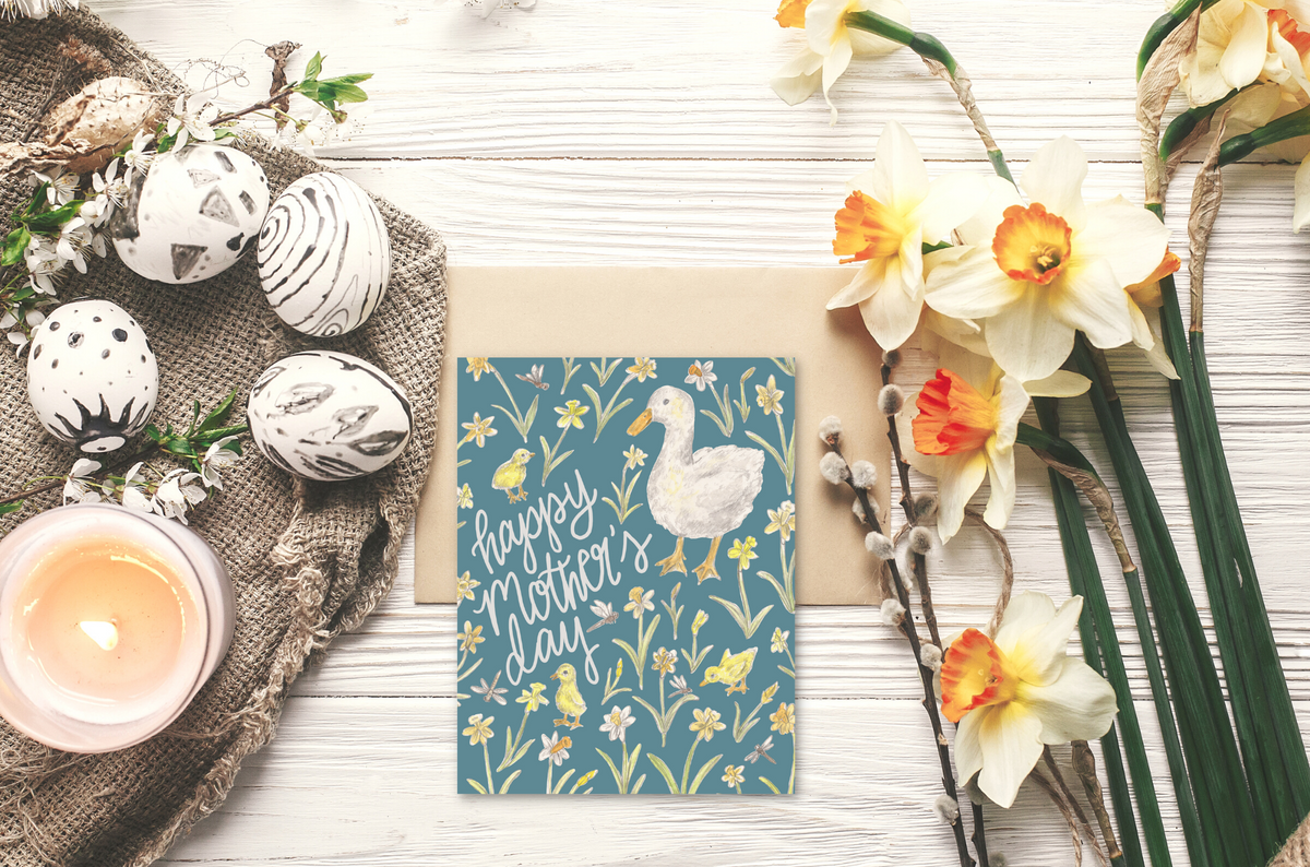 Mother Duck Card