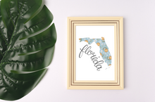 Load image into Gallery viewer, Florida State Map Art Print
