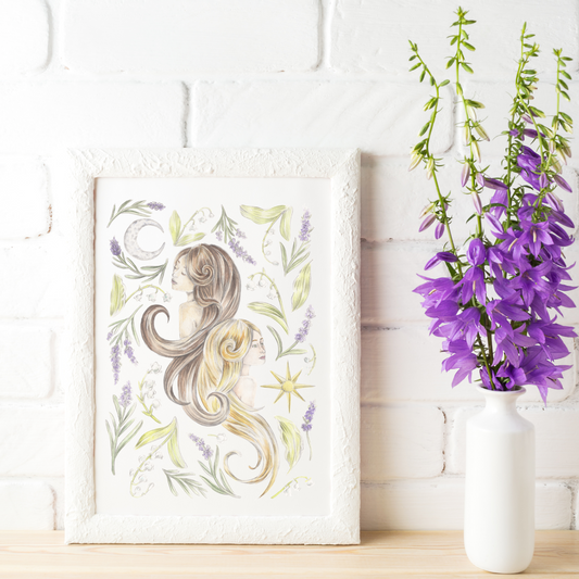 Gemini Sign Art Print