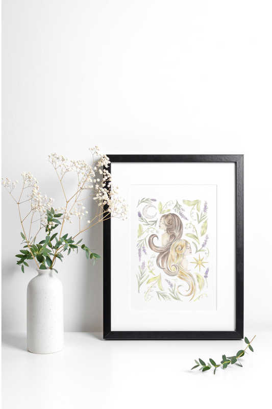 Gemini Sign Art Print