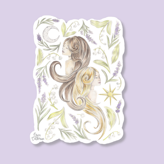 Gemini Zodiac Sign Sticker