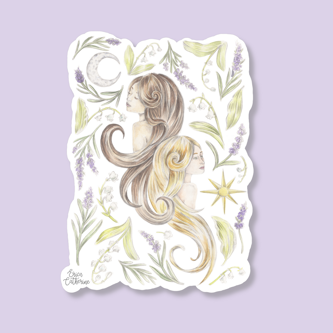 Gemini Zodiac Sign Sticker