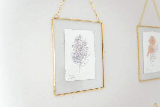 August Birth Flower - Gladiolus Mini Original Artwork