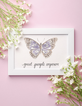 Load image into Gallery viewer, Great Purple Emperor Butterfly Art Print
