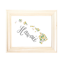 Load image into Gallery viewer, Hawaii State Map Art Print
