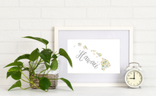 Load image into Gallery viewer, Hawaii State Map Art Print
