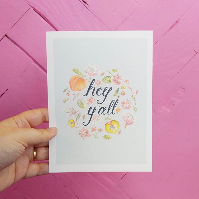 Hey Y'all Print - Seconds Sale