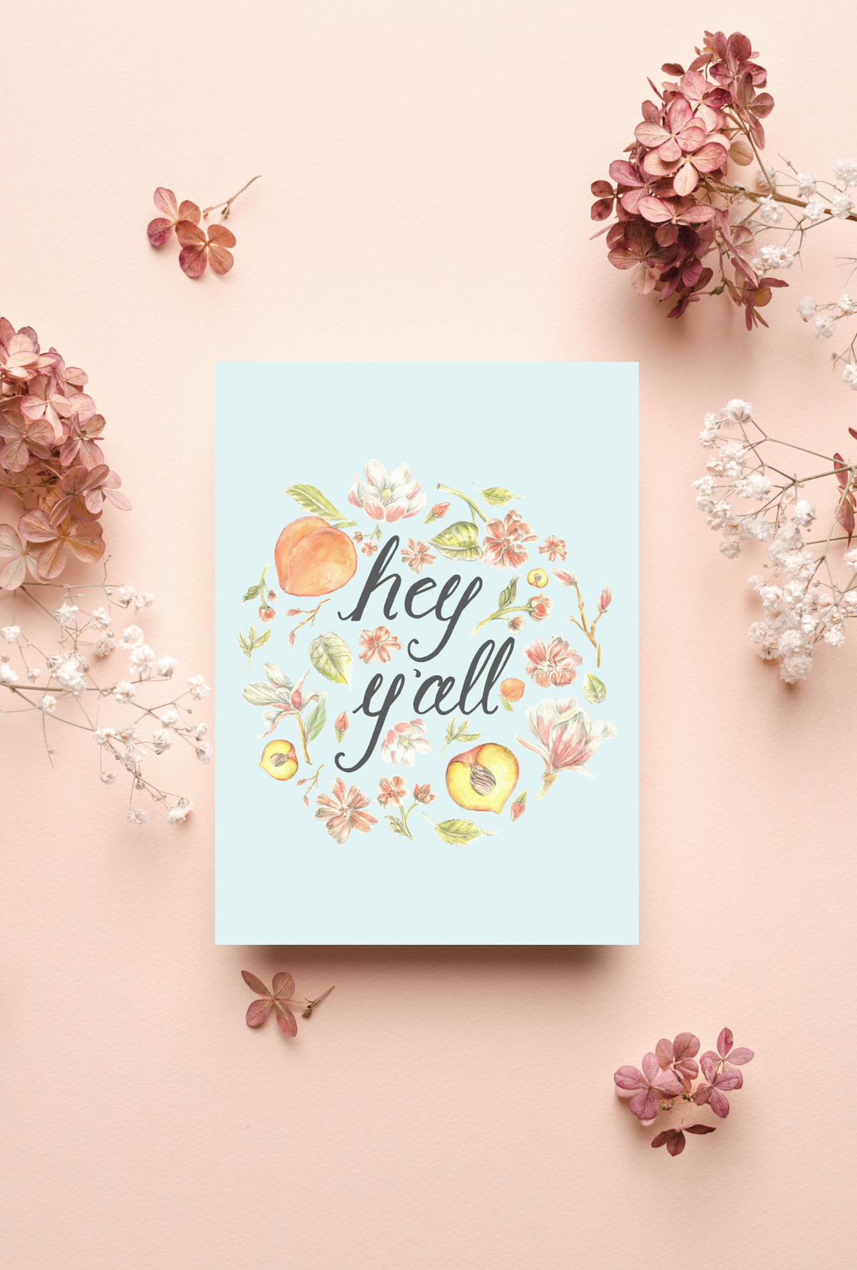 Hey Y'all Folded Card