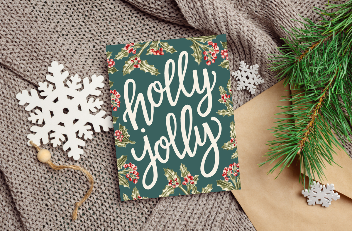 Holly Jolly Card