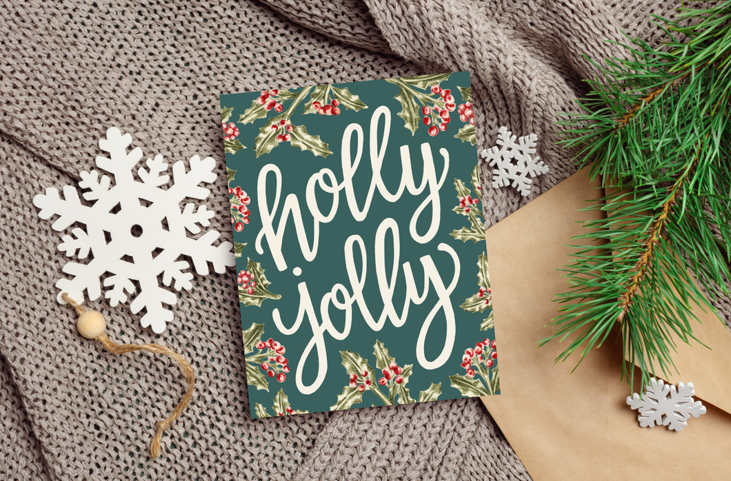 Holly Jolly Card