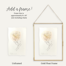 Load image into Gallery viewer, June Birth Flower - Honeysuckle Mini Original Drawing
