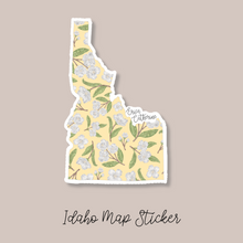 Load image into Gallery viewer, Idaho State Flower Map Vinyl Sticker
