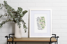 Load image into Gallery viewer, Illinois State Map Art Print
