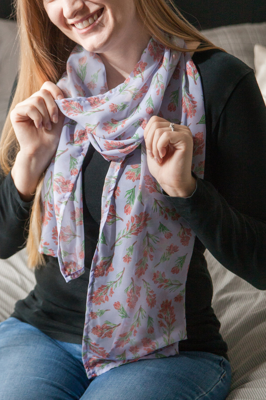 Indian Paintbrush Scarf