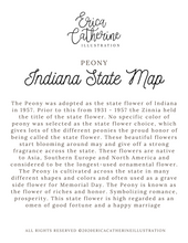 Load image into Gallery viewer, Indiana State Map Art Print

