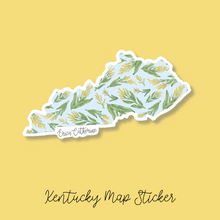 Load image into Gallery viewer, Kentucky State Flower Map Vinyl Sticker
