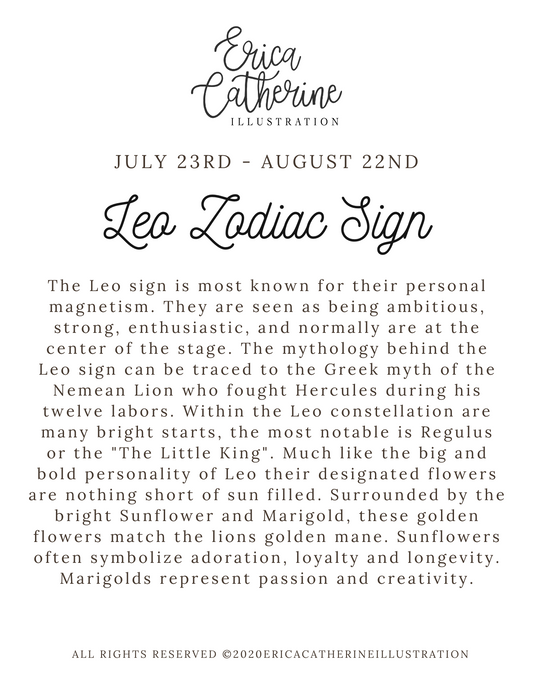 Leo Zodiac Sign Sticker
