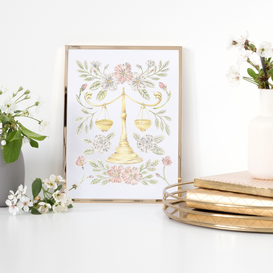 Libra Sign Art Print