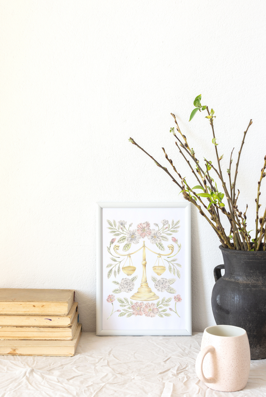 Libra Sign Art Print
