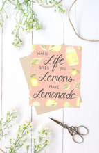 Load image into Gallery viewer, Life Gives you Lemons Folded Card
