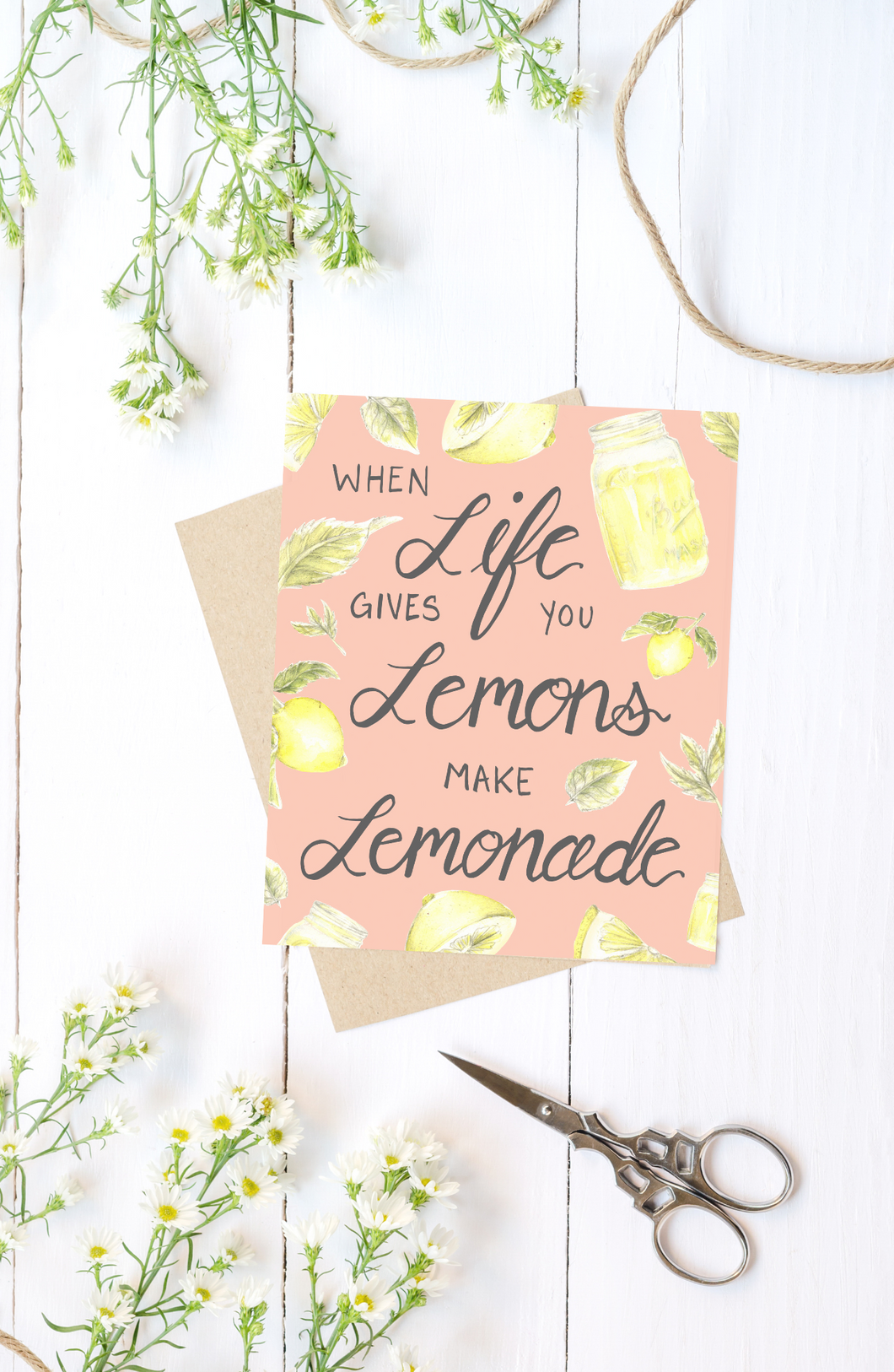Life Gives you Lemons Folded Card