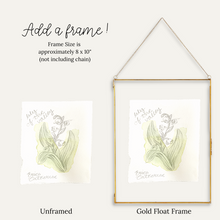 Load image into Gallery viewer, May Birth Flower - Lily of the Valley Mini Original Artwork
