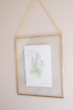 Load image into Gallery viewer, May Birth Flower - Lily of the Valley Mini Original Artwork
