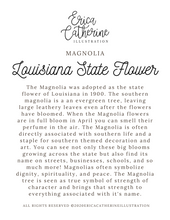 Load image into Gallery viewer, Louisiana State Flower Map Vinyl Sticker
