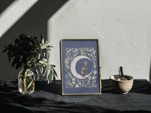 Load image into Gallery viewer, Luna - Black Cat Illustration Art Print
