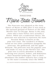 Load image into Gallery viewer, Maine State Flower Map Vinyl Sticker
