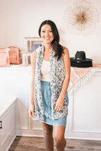 Load image into Gallery viewer, Meadow Violet Flower Scarf
