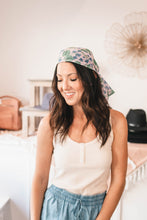 Load image into Gallery viewer, Meadow Violet Flower Scarf
