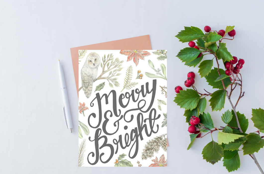 Merry and Bright - Holiday Card
