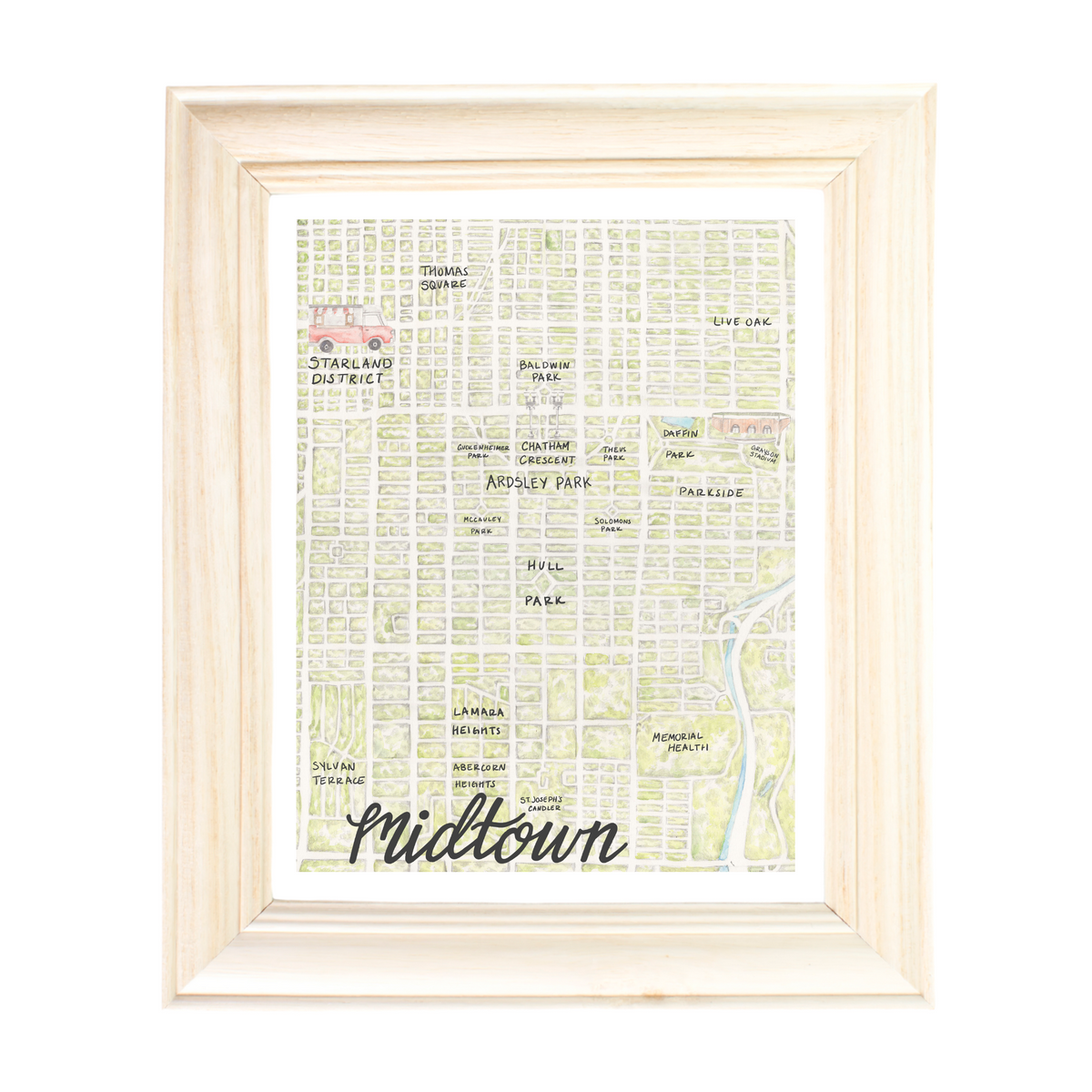 Midtown Savannah Map