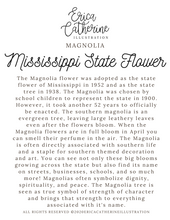 Load image into Gallery viewer, Mississippi State Flower Map Vinyl Sticker
