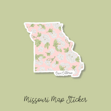 Load image into Gallery viewer, Missouri State Flower Map Vinyl Sticker
