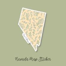 Load image into Gallery viewer, Nevada State Flower Map Vinyl Sticker
