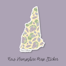 Load image into Gallery viewer, New Hampshire State Flower Map Vinyl Sticker
