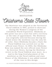 Load image into Gallery viewer, Oklahoma State Flower Map Vinyl Sticker
