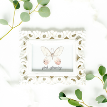 Load image into Gallery viewer, Pink Glasswing Butterfly Art Print
