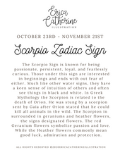 Load image into Gallery viewer, Scorpio Sign Art Print
