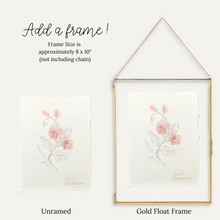 Load image into Gallery viewer, April Birth Flower - Sweet Pea Mini Original Drawing
