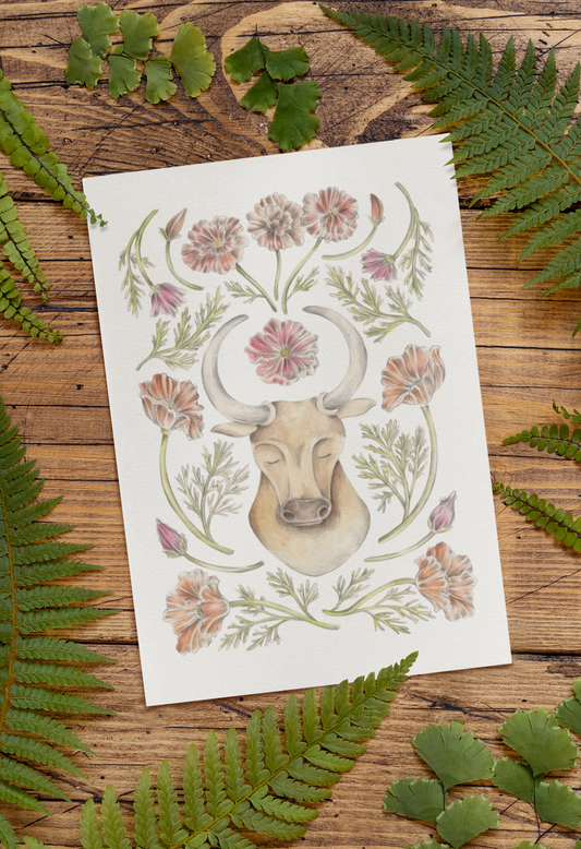 Taurus Sign Art Print