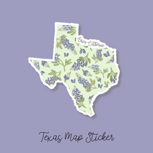 Load image into Gallery viewer, Texas State Flower Map Vinyl Sticker
