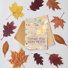 Load image into Gallery viewer, Thank you very Moth Folded Card
