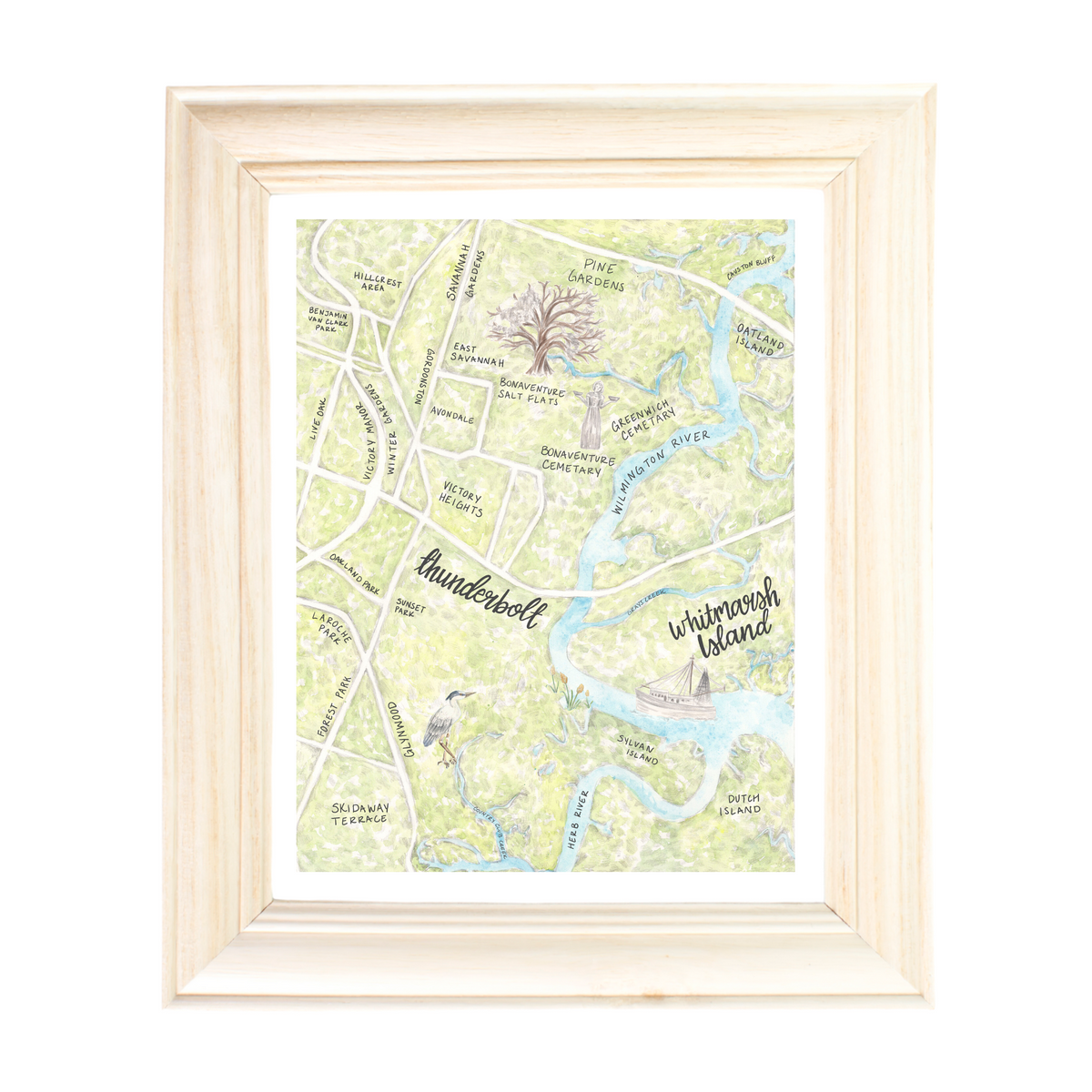 Thunderbolt and East Savannah Map